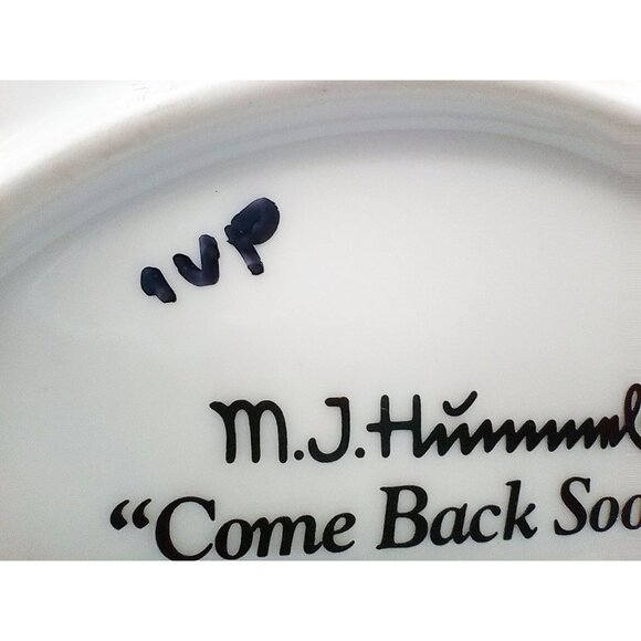 MJ Hummel Little Companions Come Back Soon Plate Danbury Mint Limited Edition 8 - Picture 7 of 12